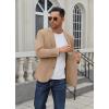 imageCOOFANDY Mens Casual Blazer Regular Fit Lightweight Two Button Sport Coat Suit JacketKhaki