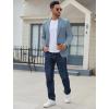 imageCOOFANDY Mens Casual Blazer Regular Fit Lightweight Two Button Sport Coat Suit JacketLight Blue