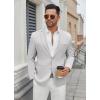 imageCOOFANDY Mens Casual Blazer Regular Fit Lightweight Two Button Sport Coat Suit JacketLight Grey