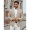 imageCOOFANDY Mens Casual Blazer Regular Fit Lightweight Two Button Sport Coat Suit JacketLight Khaki