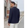 imageCOOFANDY Mens Casual Blazer Regular Fit Lightweight Two Button Sport Coat Suit JacketNavy Blue