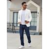 imageCOOFANDY Mens Casual Blazer Regular Fit Lightweight Two Button Sport Coat Suit JacketWhite