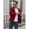 imageCOOFANDY Mens Casual Blazer Regular Fit Lightweight Two Button Sport Coat Suit JacketWine Red