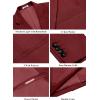 imageCOOFANDY Mens Casual Blazer Regular Fit Lightweight Two Button Sport Coat Suit JacketWine Red