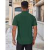 imageCOOFANDY Mens Short Sleeve Dress Shirts Wrinkle Free Casual Button Down Shirts Summer Untucked Dress ShirtArmy Green