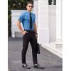 imageCOOFANDY Mens Short Sleeve Dress Shirts Wrinkle Free Casual Button Down Shirts Summer Untucked Dress ShirtBlue