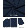 imageCOOFANDY Mens Short Sleeve Dress Shirts Wrinkle Free Casual Button Down Shirts Summer Untucked Dress ShirtNavy Blue