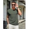 imageCOOFANDY Mens T Shirts Short Sleeve Soft Crew Neck Lightweight Tee Shirts Casual Summer Basic TopsArmy Green