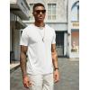imageCOOFANDY Mens T Shirts Short Sleeve Soft Crew Neck Lightweight Tee Shirts Casual Summer Basic TopsAwhite