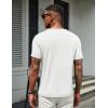 imageCOOFANDY Mens T Shirts Short Sleeve Soft Crew Neck Lightweight Tee Shirts Casual Summer Basic TopsAwhite