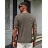 imageCOOFANDY Mens T Shirts Short Sleeve Soft Crew Neck Lightweight Tee Shirts Casual Summer Basic TopsBrown