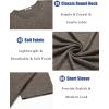 imageCOOFANDY Mens T Shirts Short Sleeve Soft Crew Neck Lightweight Tee Shirts Casual Summer Basic TopsBrown