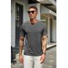 imageCOOFANDY Mens T Shirts Short Sleeve Soft Crew Neck Lightweight Tee Shirts Casual Summer Basic TopsC BlackDark GreyWhite 3 Pack