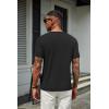 imageCOOFANDY Mens T Shirts Short Sleeve Soft Crew Neck Lightweight Tee Shirts Casual Summer Basic TopsC BlackDark GreyWhite 3 Pack
