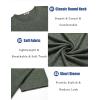 imageCOOFANDY Mens T Shirts Short Sleeve Soft Crew Neck Lightweight Tee Shirts Casual Summer Basic TopsC BlackNavy BlueArmy Green 3 Pack