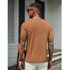 imageCOOFANDY Mens T Shirts Short Sleeve Soft Crew Neck Lightweight Tee Shirts Casual Summer Basic TopsCaramel