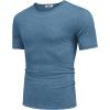 imageCOOFANDY Mens T Shirts Short Sleeve Soft Crew Neck Lightweight Tee Shirts Casual Summer Basic TopsDark Blue