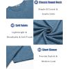 imageCOOFANDY Mens T Shirts Short Sleeve Soft Crew Neck Lightweight Tee Shirts Casual Summer Basic TopsDark Blue