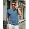 imageCOOFANDY Mens T Shirts Short Sleeve Soft Crew Neck Lightweight Tee Shirts Casual Summer Basic TopsDark Blue