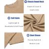 imageCOOFANDY Mens T Shirts Short Sleeve Soft Crew Neck Lightweight Tee Shirts Casual Summer Basic TopsLight Khaki