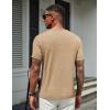 imageCOOFANDY Mens T Shirts Short Sleeve Soft Crew Neck Lightweight Tee Shirts Casual Summer Basic TopsLight Khaki