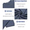 imageCOOFANDY Mens T Shirts Short Sleeve Soft Crew Neck Lightweight Tee Shirts Casual Summer Basic TopsNavy Blue