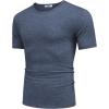 imageCOOFANDY Mens T Shirts Short Sleeve Soft Crew Neck Lightweight Tee Shirts Casual Summer Basic TopsNavy Blue
