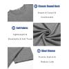 imageCOOFANDY Mens T Shirts Short Sleeve Soft Crew Neck Lightweight Tee Shirts Casual Summer Basic TopsW BlackGrey 2 Pack