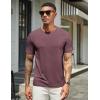 imageCOOFANDY Mens T Shirts Short Sleeve Soft Crew Neck Lightweight Tee Shirts Casual Summer Basic TopsWine Red