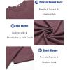 imageCOOFANDY Mens T Shirts Short Sleeve Soft Crew Neck Lightweight Tee Shirts Casual Summer Basic TopsWine Red