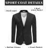 imageCOOFANDY Mens Casual Blazer Sport Coat Lightweight Business Two Button Suit Jackets with PocketsBlack