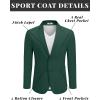 imageCOOFANDY Mens Casual Blazer Sport Coat Lightweight Business Two Button Suit Jackets with PocketsBlackish Green