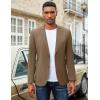 imageCOOFANDY Mens Casual Blazer Sport Coat Lightweight Business Two Button Suit Jackets with PocketsBrown