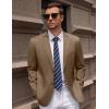 imageCOOFANDY Mens Casual Blazer Sport Coat Lightweight Business Two Button Suit Jackets with PocketsBrown