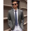 imageCOOFANDY Mens Casual Blazer Sport Coat Lightweight Business Two Button Suit Jackets with PocketsDark Grey