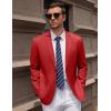 imageCOOFANDY Mens Casual Blazer Sport Coat Lightweight Business Two Button Suit Jackets with PocketsDeep Red
