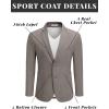 imageCOOFANDY Mens Casual Blazer Sport Coat Lightweight Business Two Button Suit Jackets with PocketsGrey