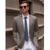 imageCOOFANDY Mens Casual Blazer Sport Coat Lightweight Business Two Button Suit Jackets with PocketsGrey