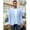 imageCOOFANDY Mens Casual Blazer Sport Coat Lightweight Business Two Button Suit Jackets with PocketsLight Blue