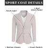 imageCOOFANDY Mens Casual Blazer Sport Coat Lightweight Business Two Button Suit Jackets with PocketsLight Grey