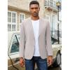 imageCOOFANDY Mens Casual Blazer Sport Coat Lightweight Business Two Button Suit Jackets with PocketsLight Grey