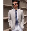 imageCOOFANDY Mens Casual Blazer Sport Coat Lightweight Business Two Button Suit Jackets with PocketsLight Grey