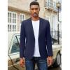 imageCOOFANDY Mens Casual Blazer Sport Coat Lightweight Business Two Button Suit Jackets with PocketsNavy Blue
