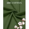 imageCOOFANDY Mens TShirts 100 Cotton Heavyweight Premium Short Sleeve Shirt Crew Neck Basic TshirtArmy Green