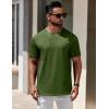 imageCOOFANDY Mens TShirts 100 Cotton Heavyweight Premium Short Sleeve Shirt Crew Neck Basic TshirtArmy Green