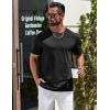 imageCOOFANDY Mens TShirts 100 Cotton Heavyweight Premium Short Sleeve Shirt Crew Neck Basic TshirtBlack