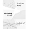 imageCOOFANDY Mens TShirts 100 Cotton Heavyweight Premium Short Sleeve Shirt Crew Neck Basic TshirtClassic White