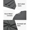 imageCOOFANDY Mens TShirts 100 Cotton Heavyweight Premium Short Sleeve Shirt Crew Neck Basic TshirtDark Green Grey
