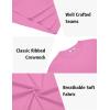 imageCOOFANDY Mens TShirts 100 Cotton Heavyweight Premium Short Sleeve Shirt Crew Neck Basic TshirtPink