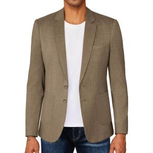 imageCOOFANDY Mens Casual Blazer Sport Coat Lightweight Business Two Button Suit Jackets with PocketsBrown